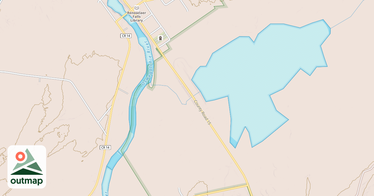 Map of Old Railroad Bed