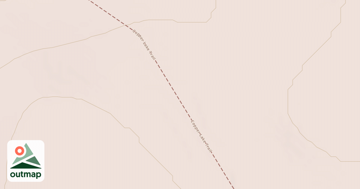 Map of Copper Lake Trail
