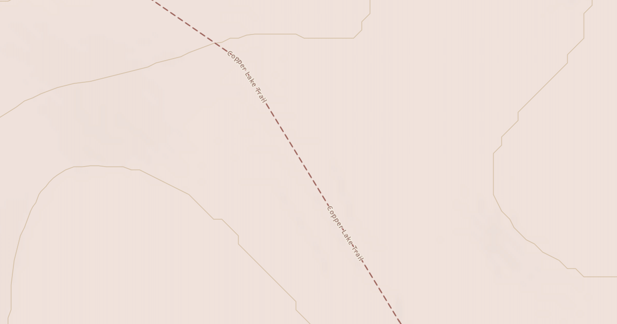 Map preview of Copper Lake Trail