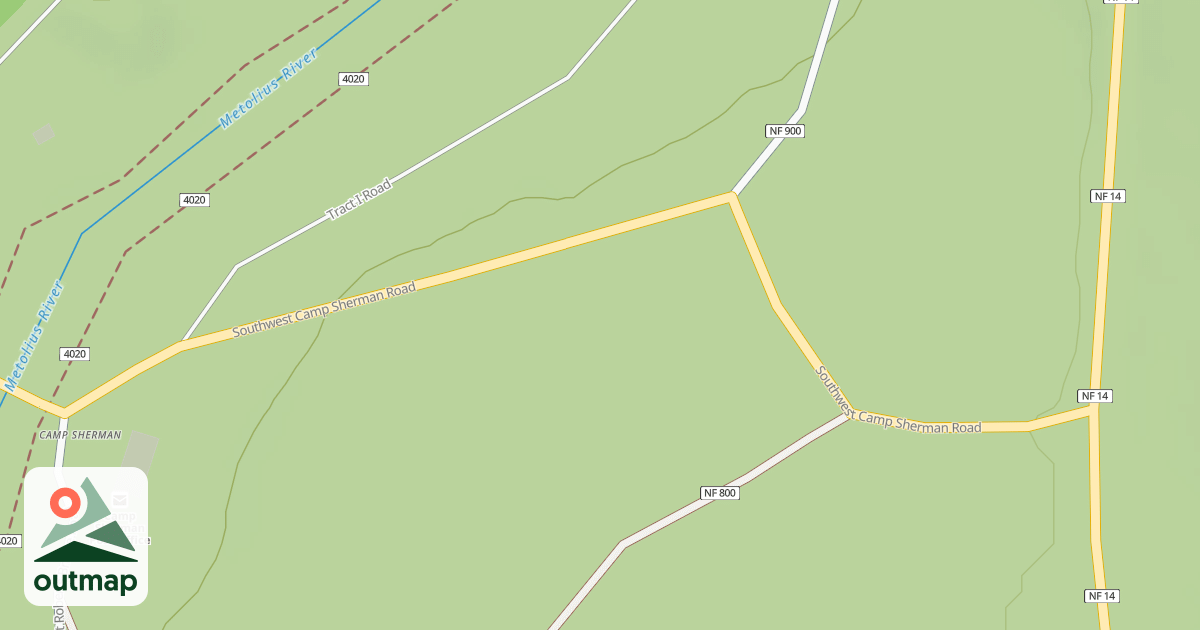 Map of CAMP SHERMAN