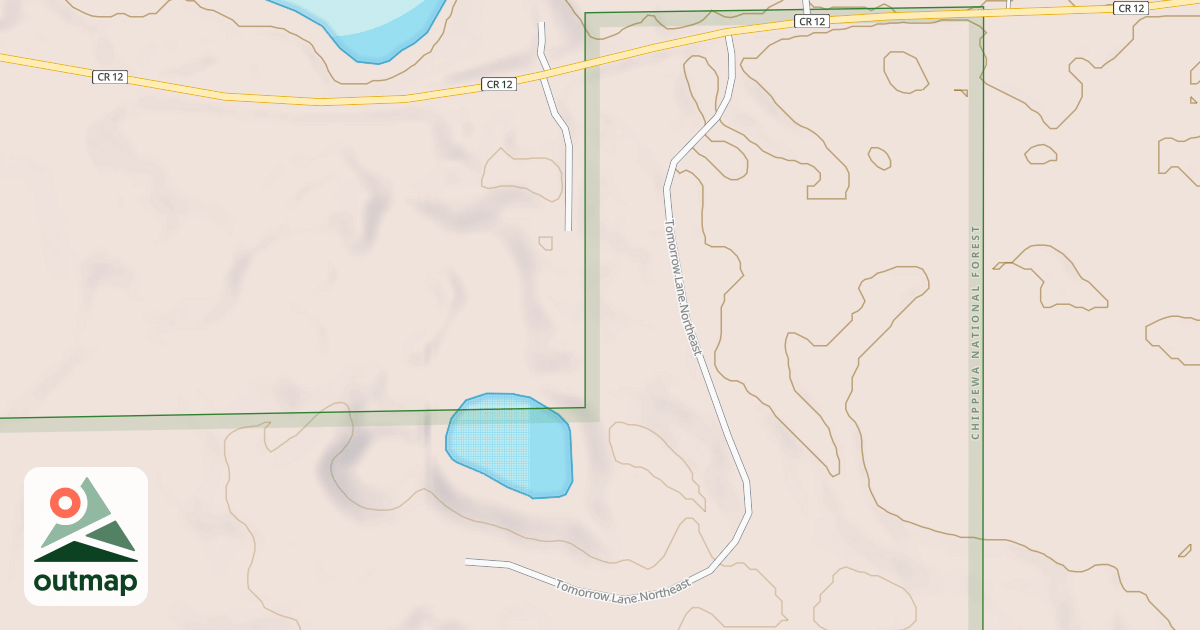 Map of TOMORROW LANE NORTHEAST