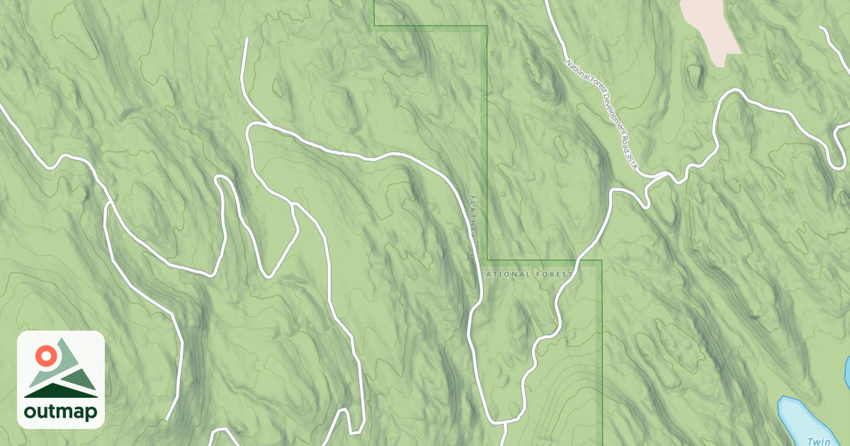 Map of CLIFF CREEK LOOP
