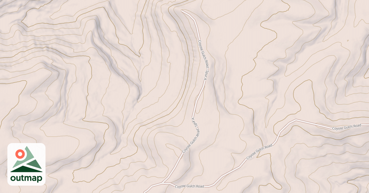 Map of COYOTE GULCH - SPUR A