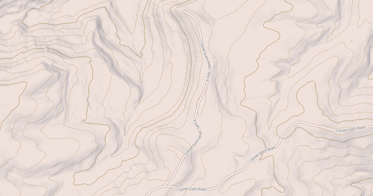 Map preview of COYOTE GULCH - SPUR A
