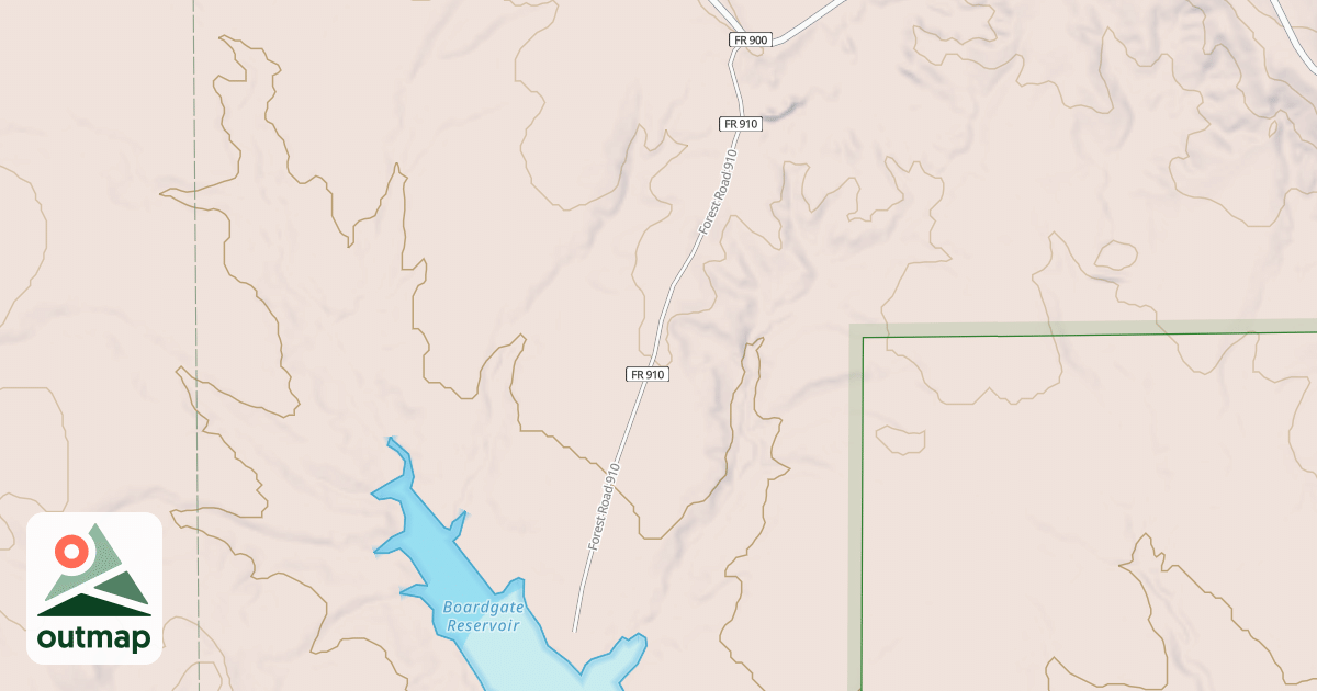 Map of BOARDGATE RESERVOIR
