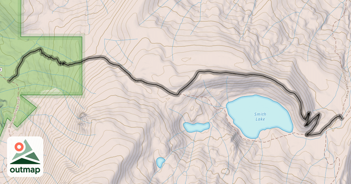 Map of Smith Lake Trail