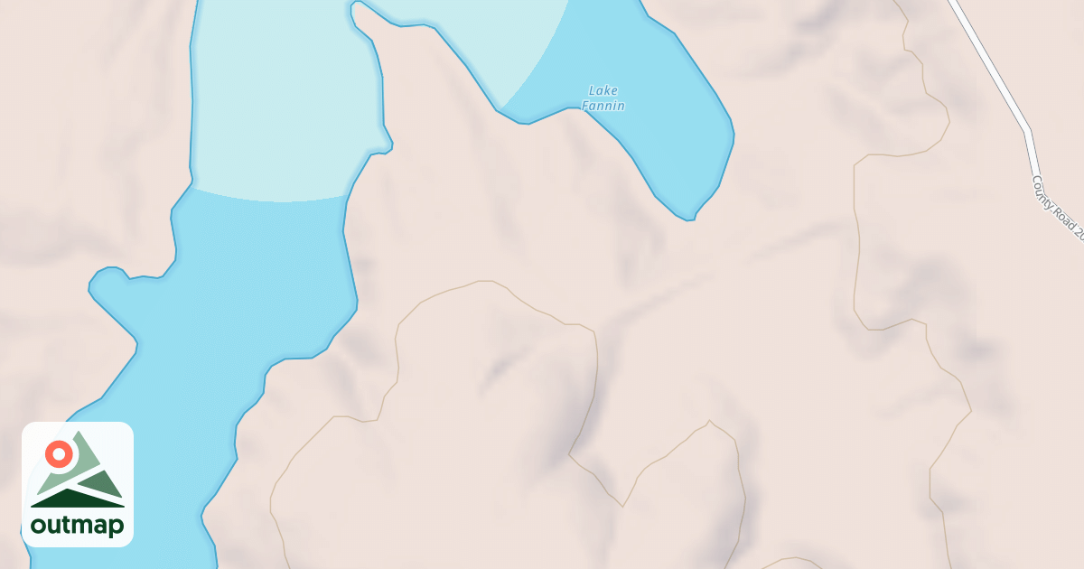 Map of LAKE FANNIN BOAT RAMP SPUR