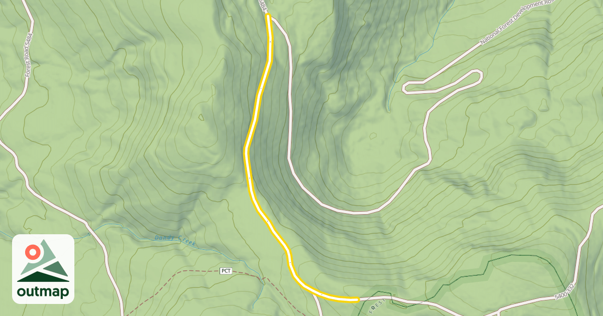 Map of Forest Road 5484