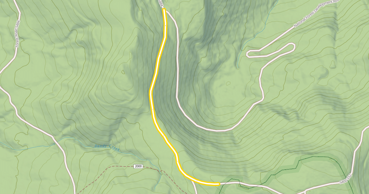 Map preview of Forest Road 5484