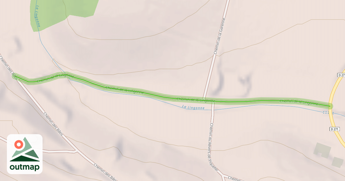 Map of Chemin de la Lingonne