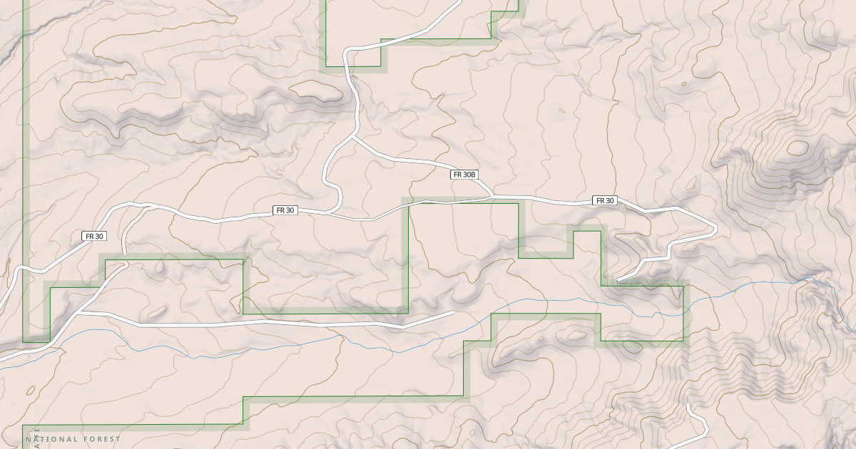 Map preview of USFS Motor Vehicle Use Map Roads {BFA4671F-2FB6-4D6B-AC3A-BE0D9B23510D}
