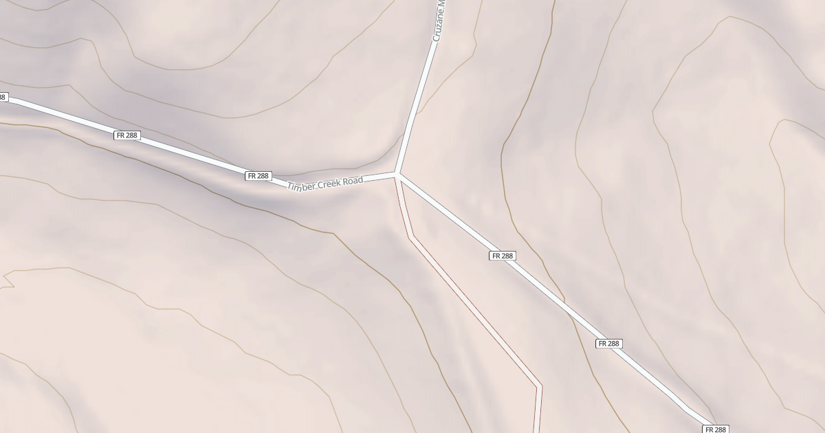 Map preview of CRUZANE MOUNTAIN