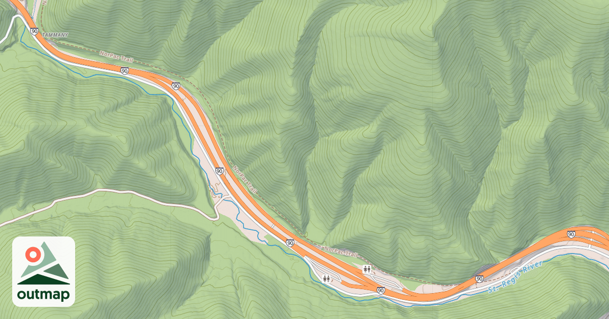 Map of HANAKER CREEK