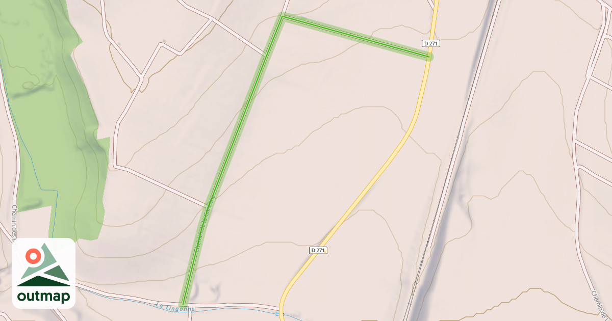 Map of Chemin de la Garenne