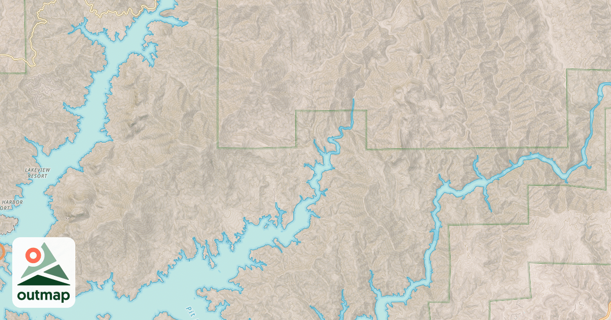 Map of BROCK MTN