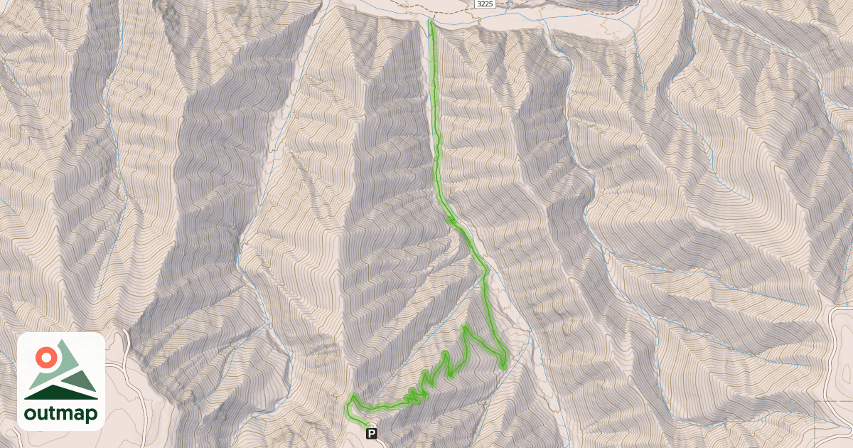 Map of Burnt Cabin Trail