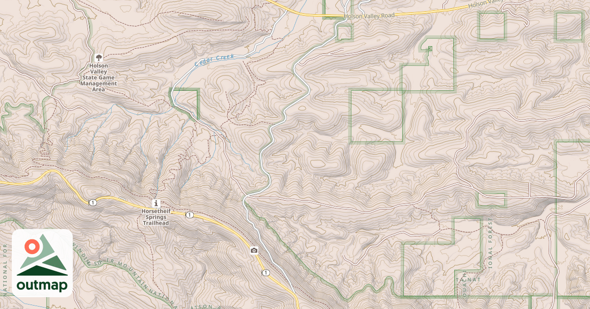 Map of TALL CEDAR