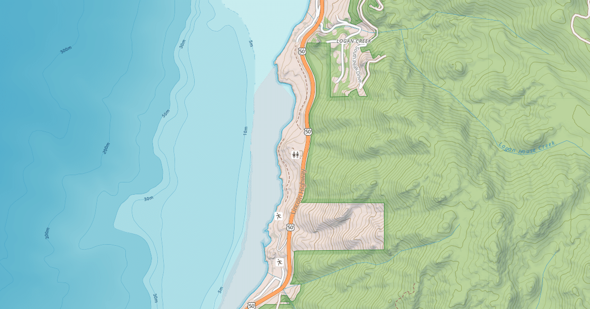 Map preview of LAKE BIGLER TOLL ROAD