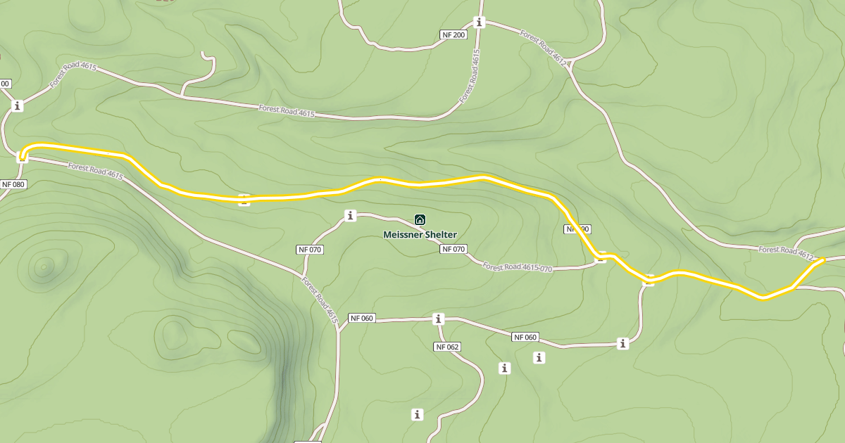 Map preview of Forest Road 4615-090