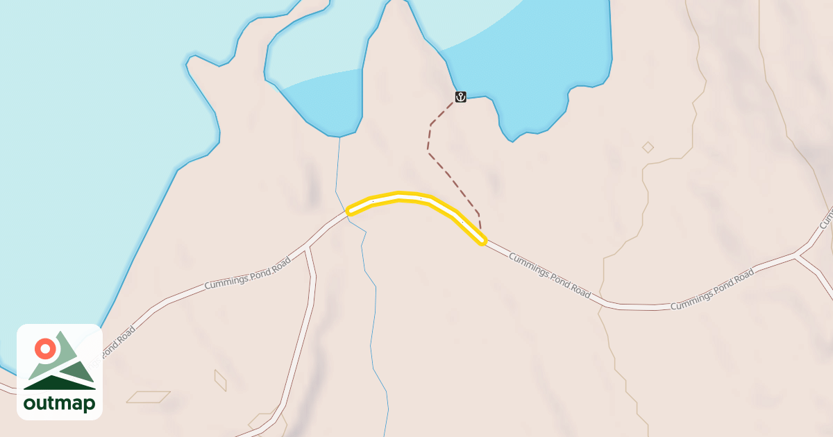 Map of Cummings Pond Road