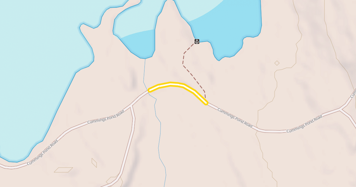 Map preview of Cummings Pond Road