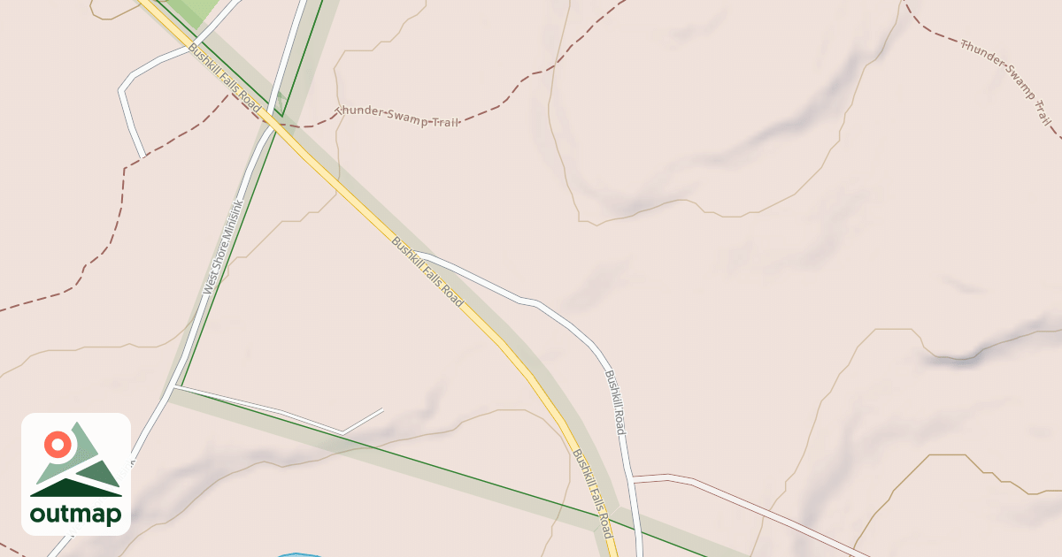 Map of Edgemere-Pecks Pond - Snowmobile Trails