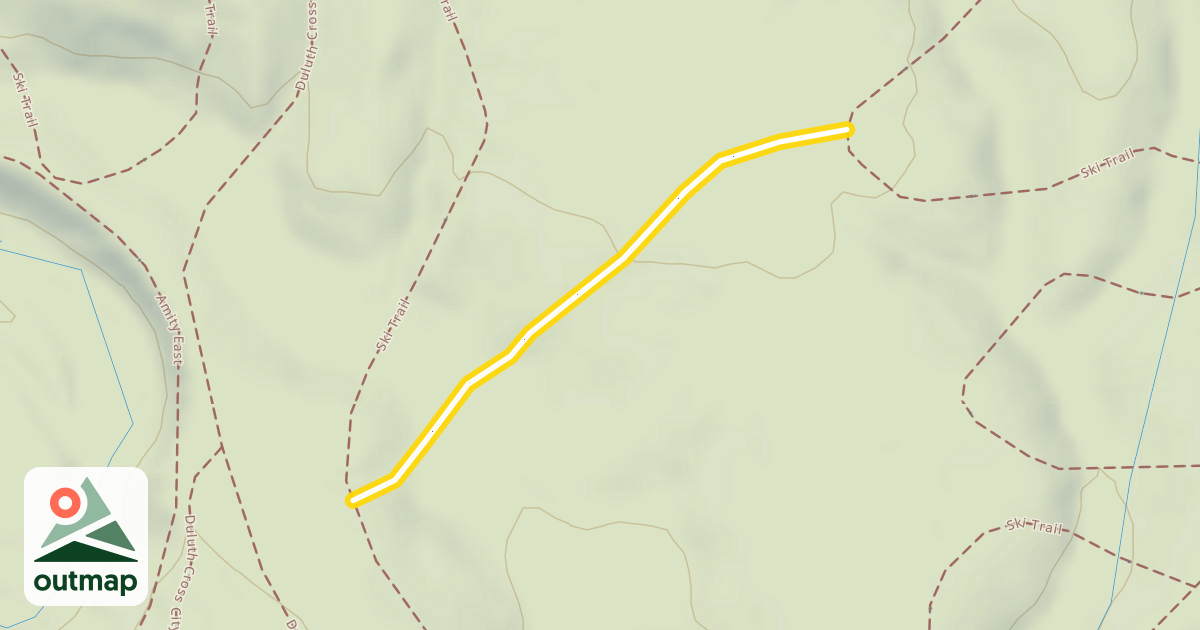Map of Ski Trail