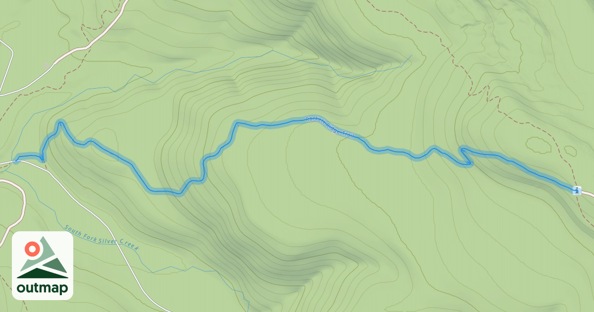 Map of Rackett Ridge Trail