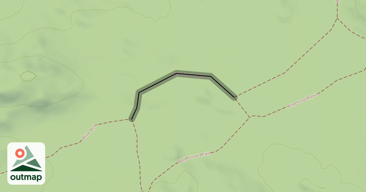 Map of Boy Scout Spur