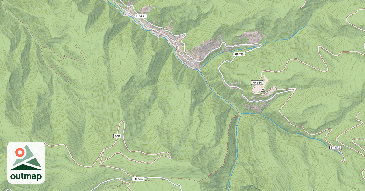 Map of Rough Canyon