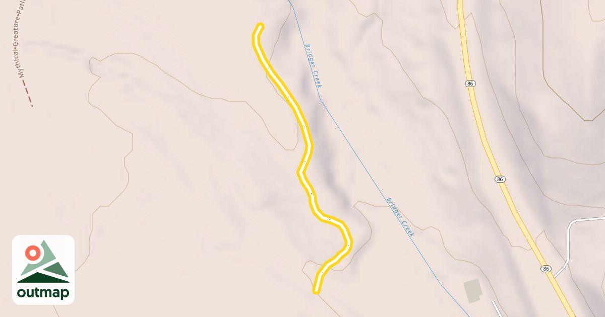 Map of Bridger Creek Trail