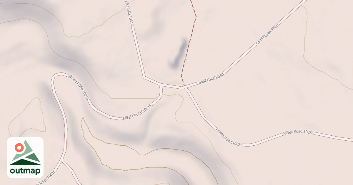 Map of CEDAR FLATS