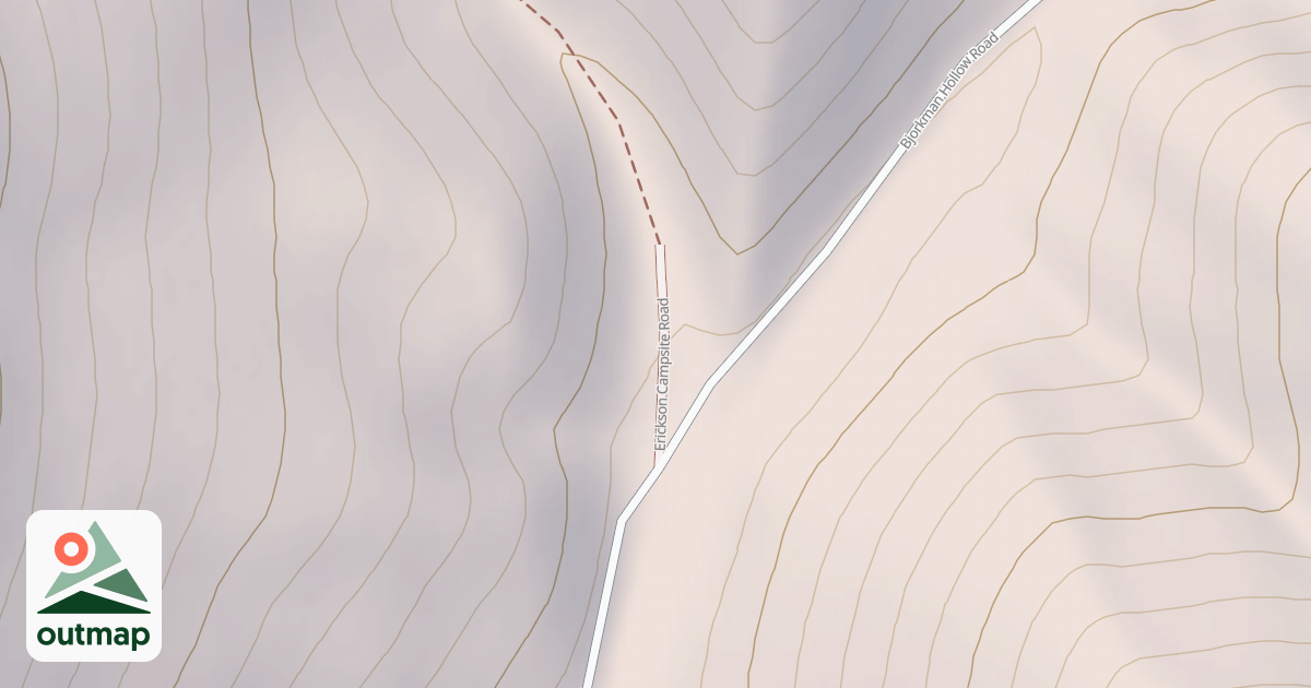 Map of ERICKSON CAMPSITE