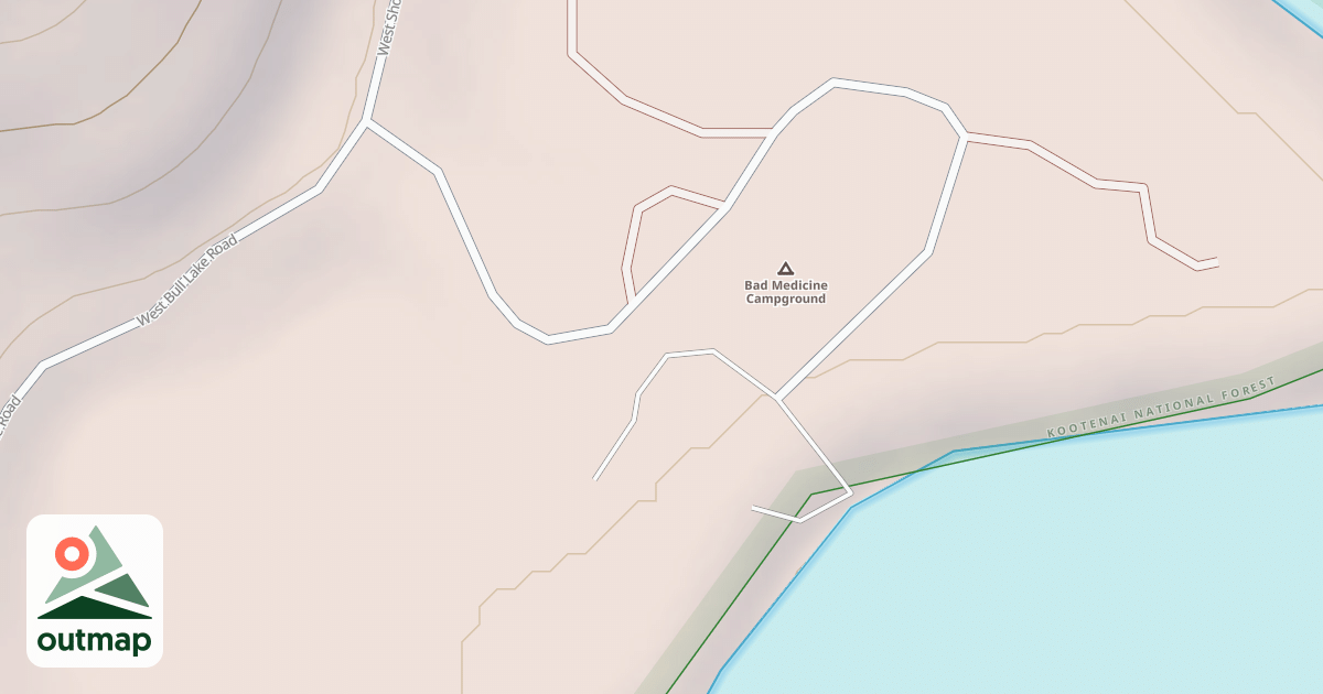 Map of BAD MEDICINE C. G.