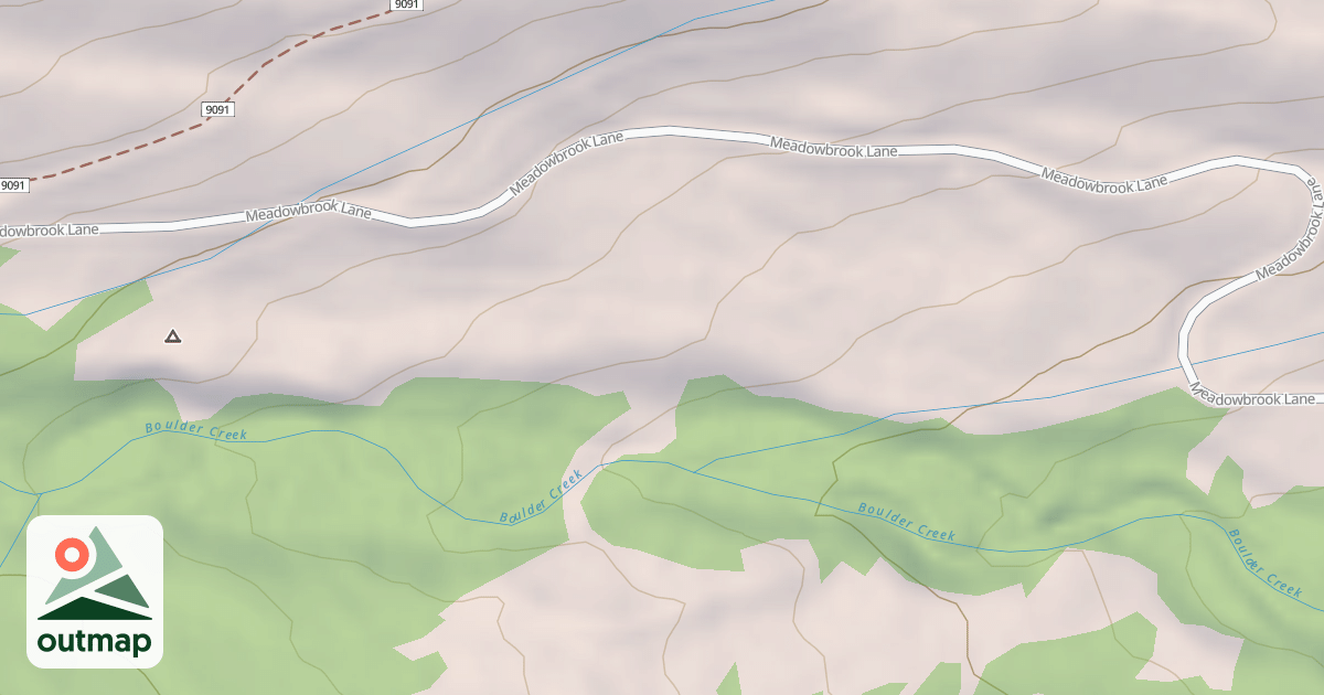 Map of BOULDER CREEK SPUR