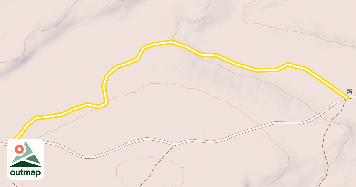 Map of Jenkins Mountain Trail (Blue)