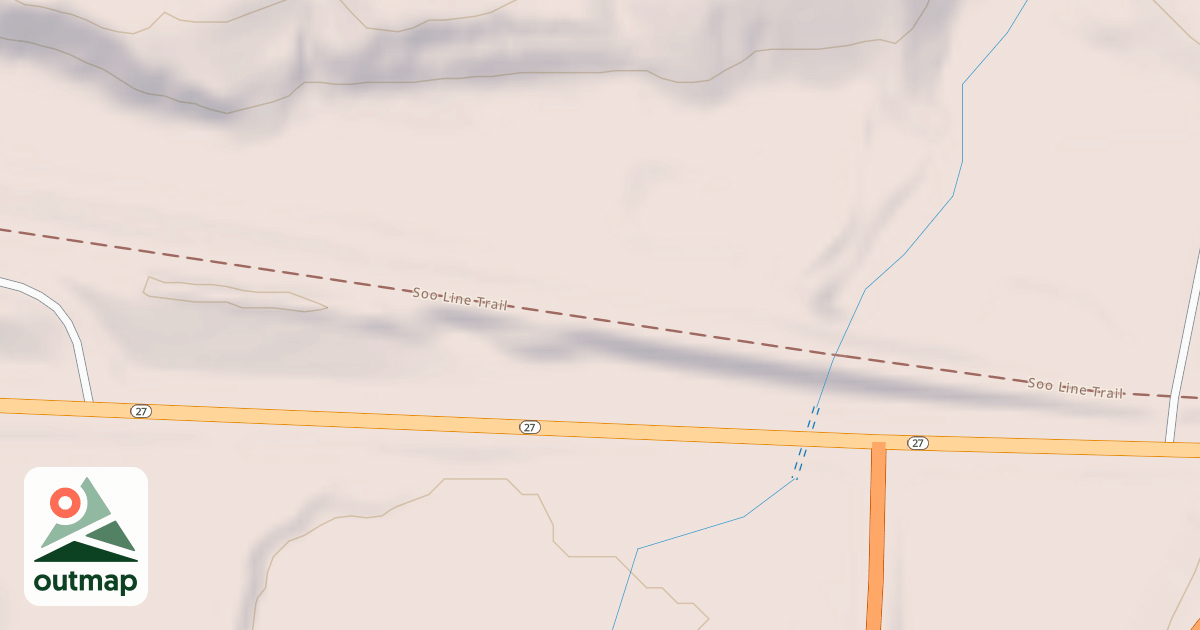 Map of Soo Line South: Carlton