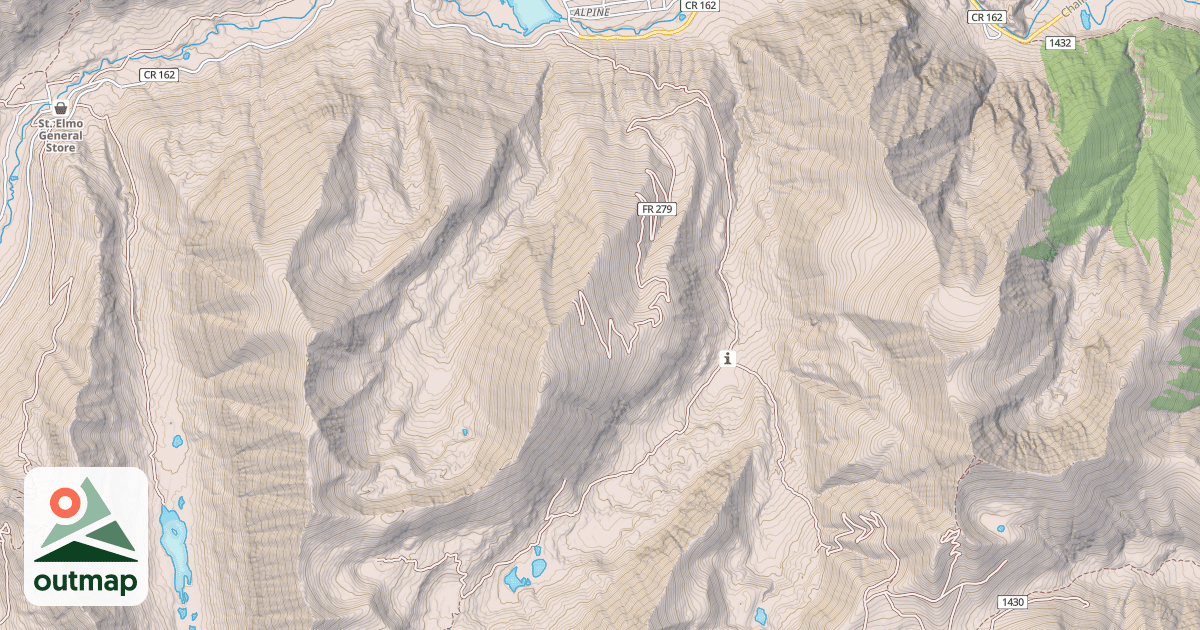 Map of BALDWIN CREEK 4WD