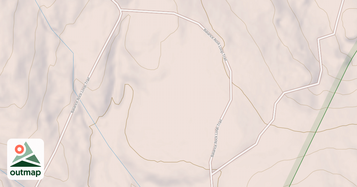 Map of Balance Rock Trail