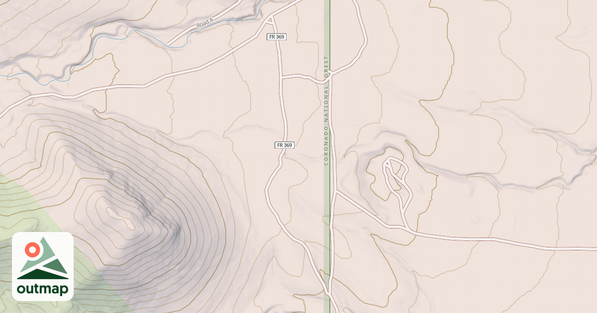Map of EAST MESCAL