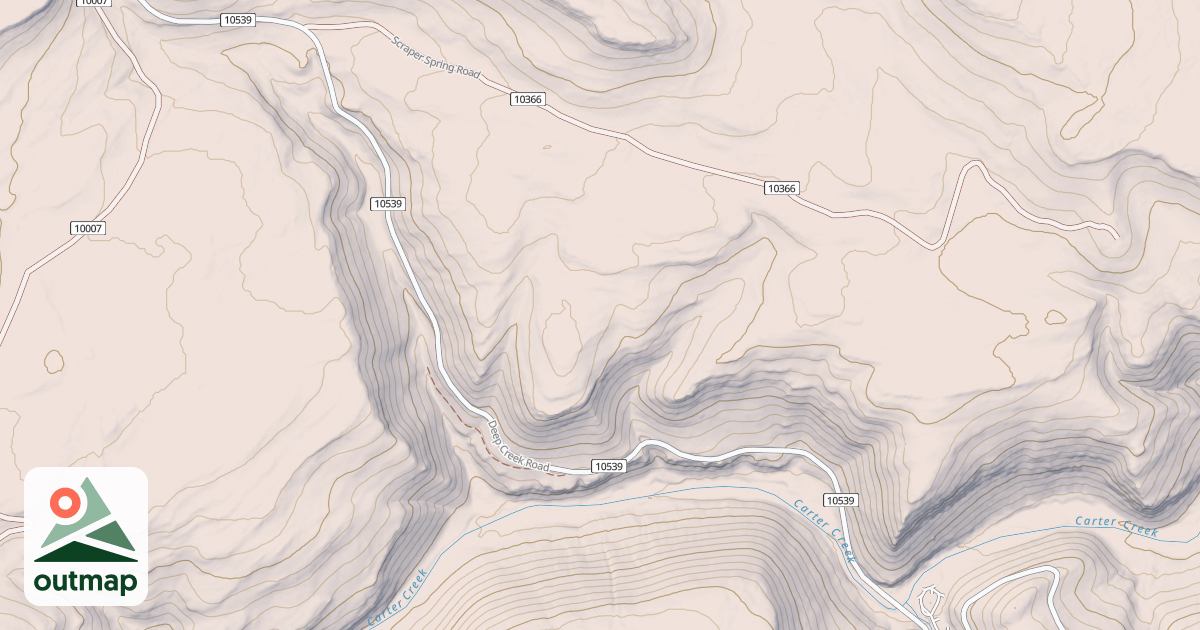 Map of DEEP CREEK