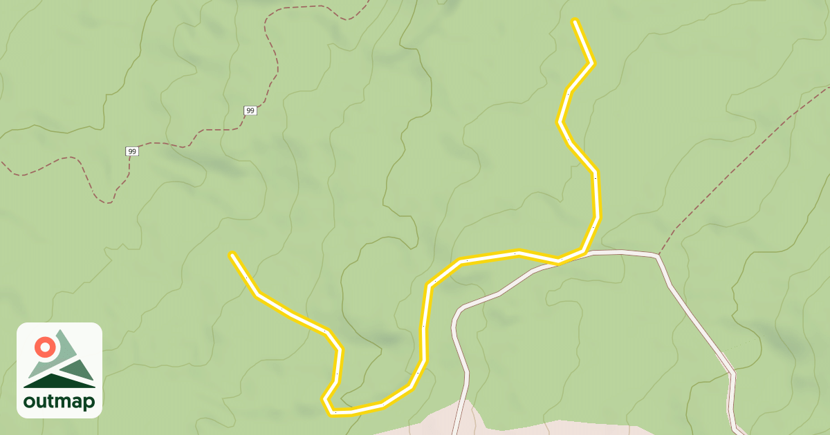 Map of Lower Devecka's Dive