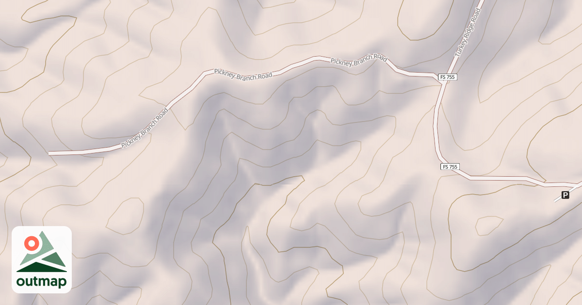 Map of PICKNEY BRANCH