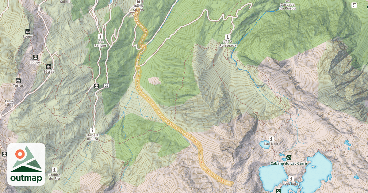 Map of Col de Pendet — Le Pleynet