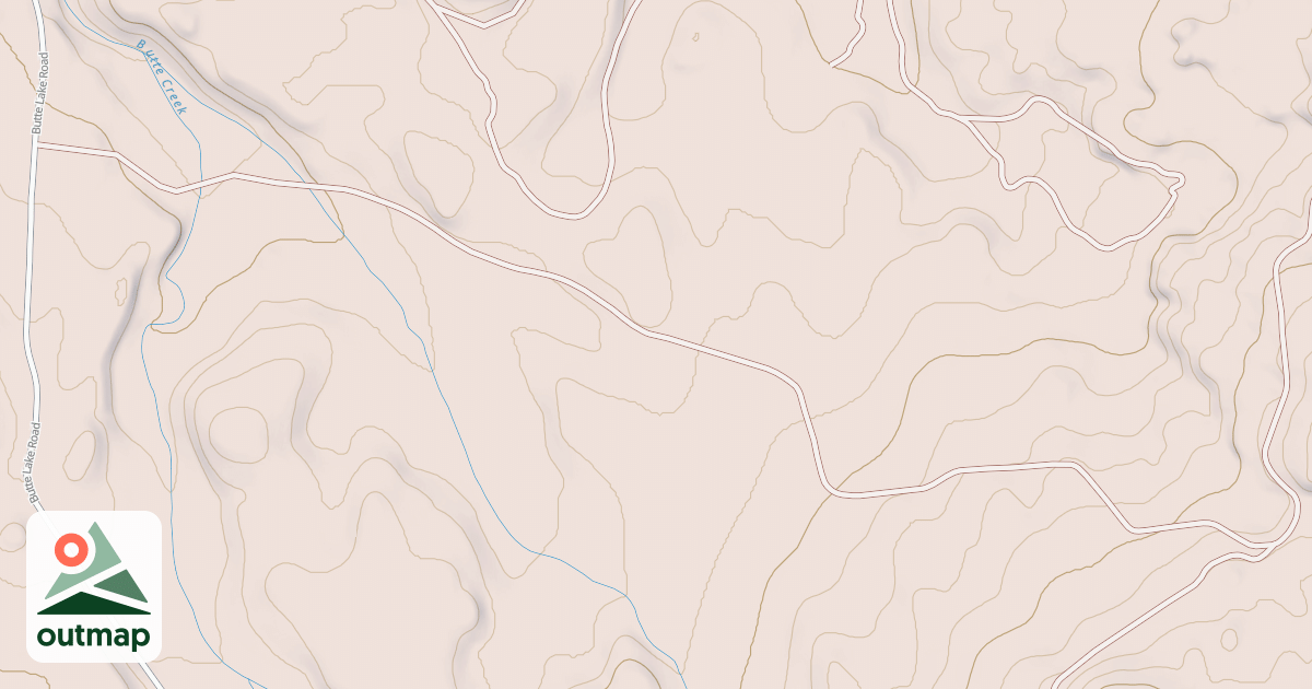 Map of BUTTE CR TIE