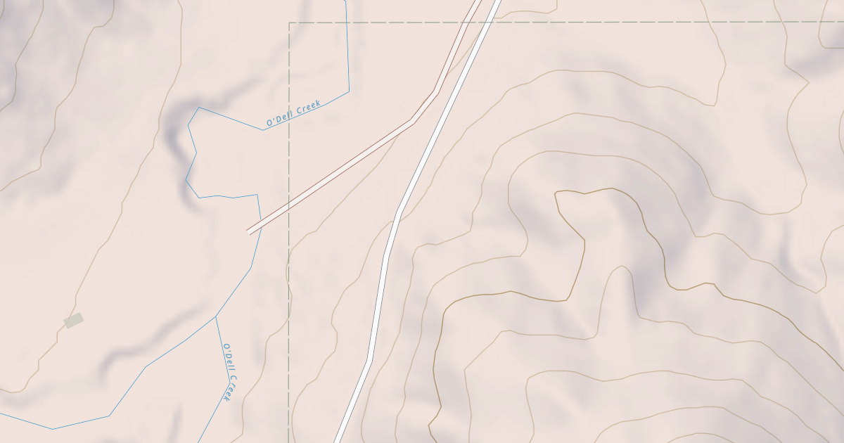 Map preview of O'DELL CREEK
