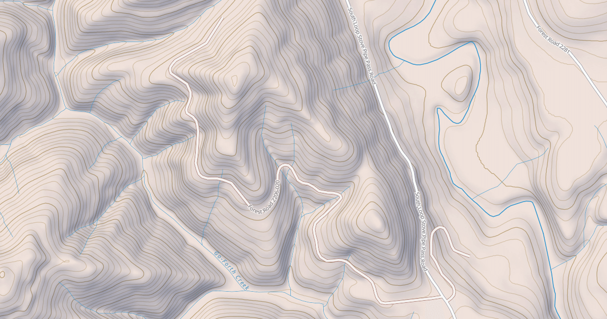 Map preview of USFS National Forest System Roads {ACABD4C3-BAFB-4F70-B873-A9676A42364B}