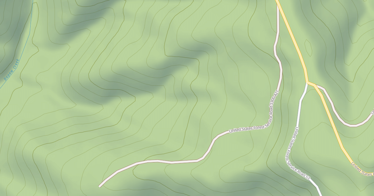 Map preview of USFS National Forest System Roads {8F4436AF-951E-463E-929E-5587A3A5B97A}
