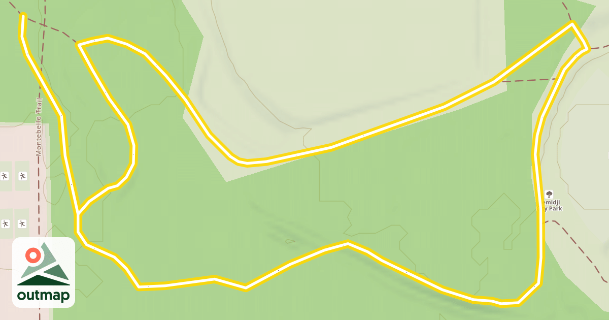 Map of Montebello Trail