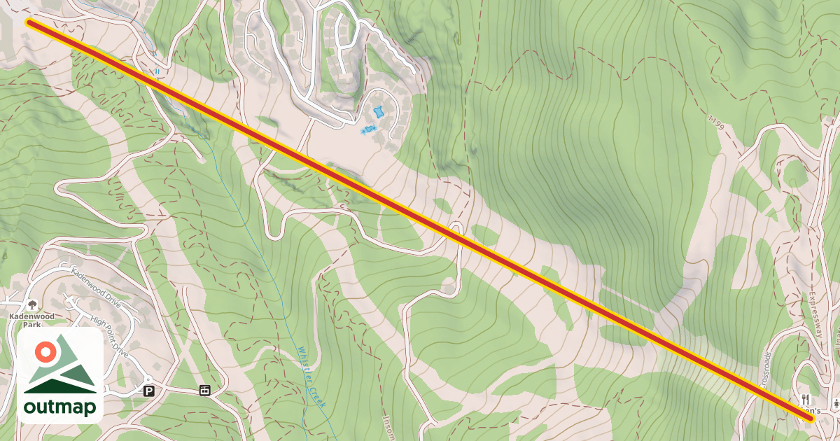 Map of Creekside Gondola